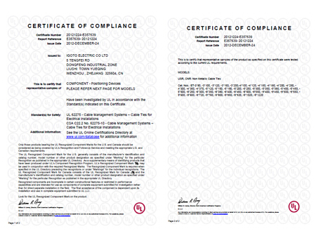 UL Certificate